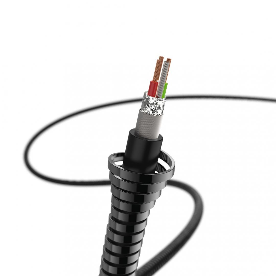 Hama Elite Metal TYPE C/USB A Adatkábel Black
