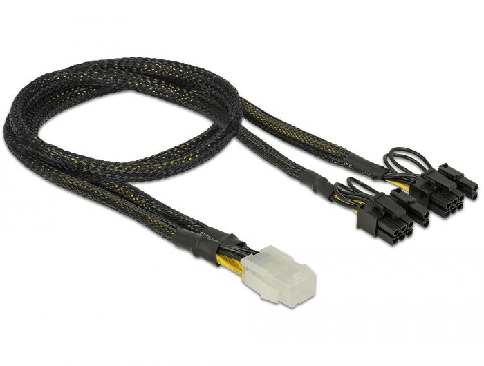 DeLock PCI Express power cable 6 pin female > 2x 8 pin male 30cm