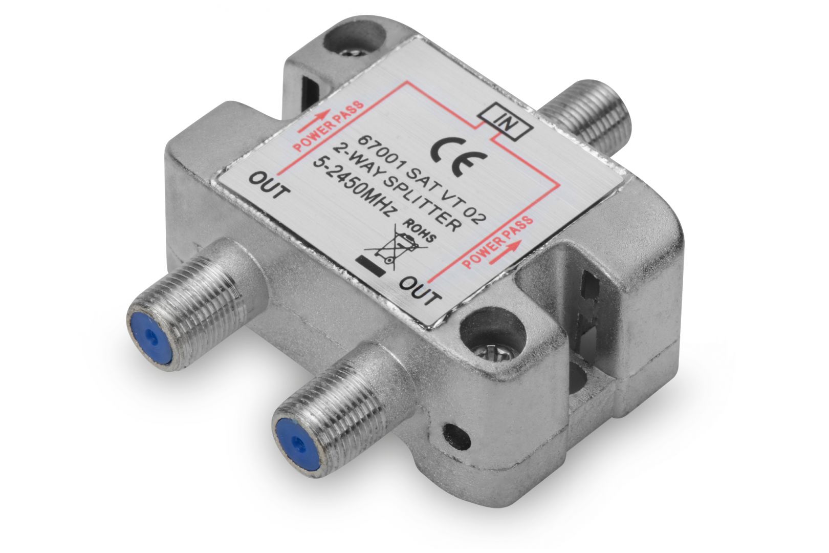 Ednet SAT Splitter, 2-way F-connector