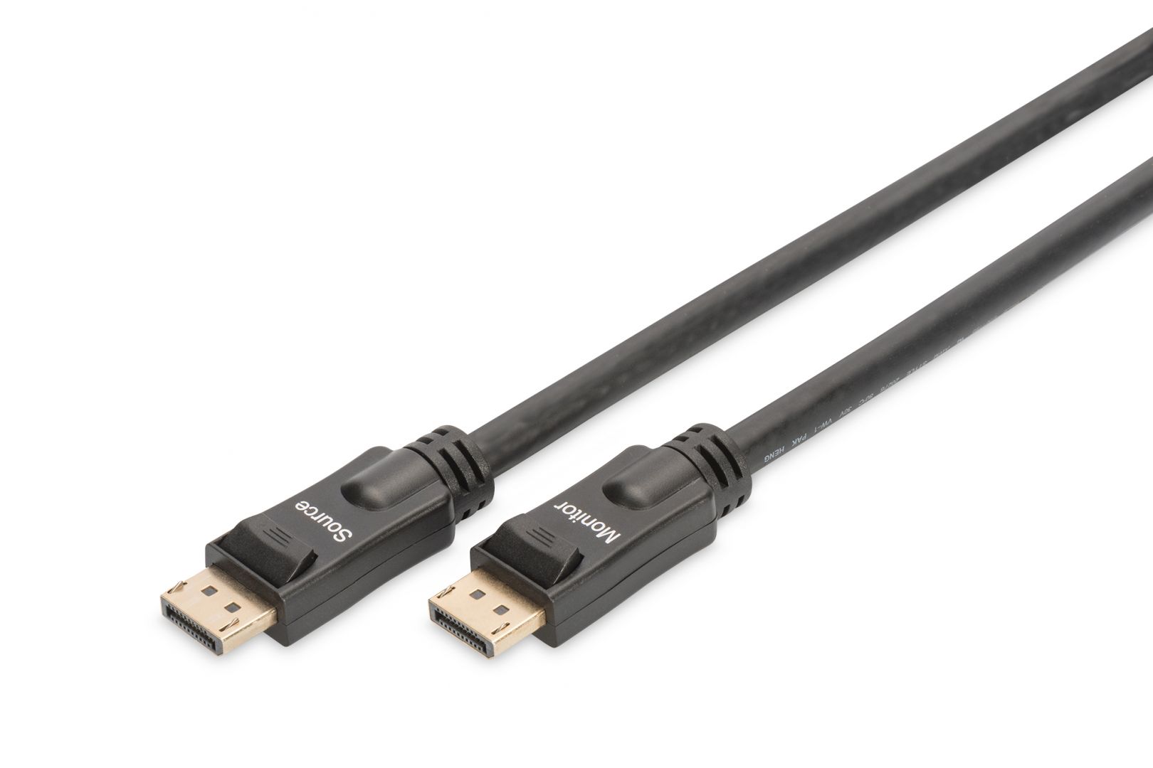 Assmann Displayport connection cable, DP, w/ amp.