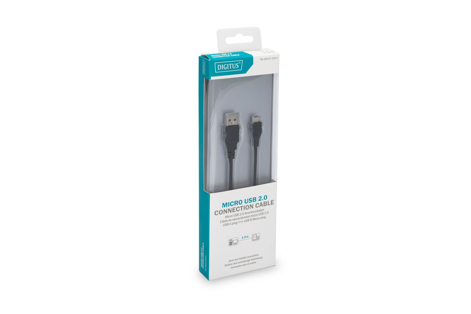 Digitus USB 2.0 connection cable, type  A - micro B