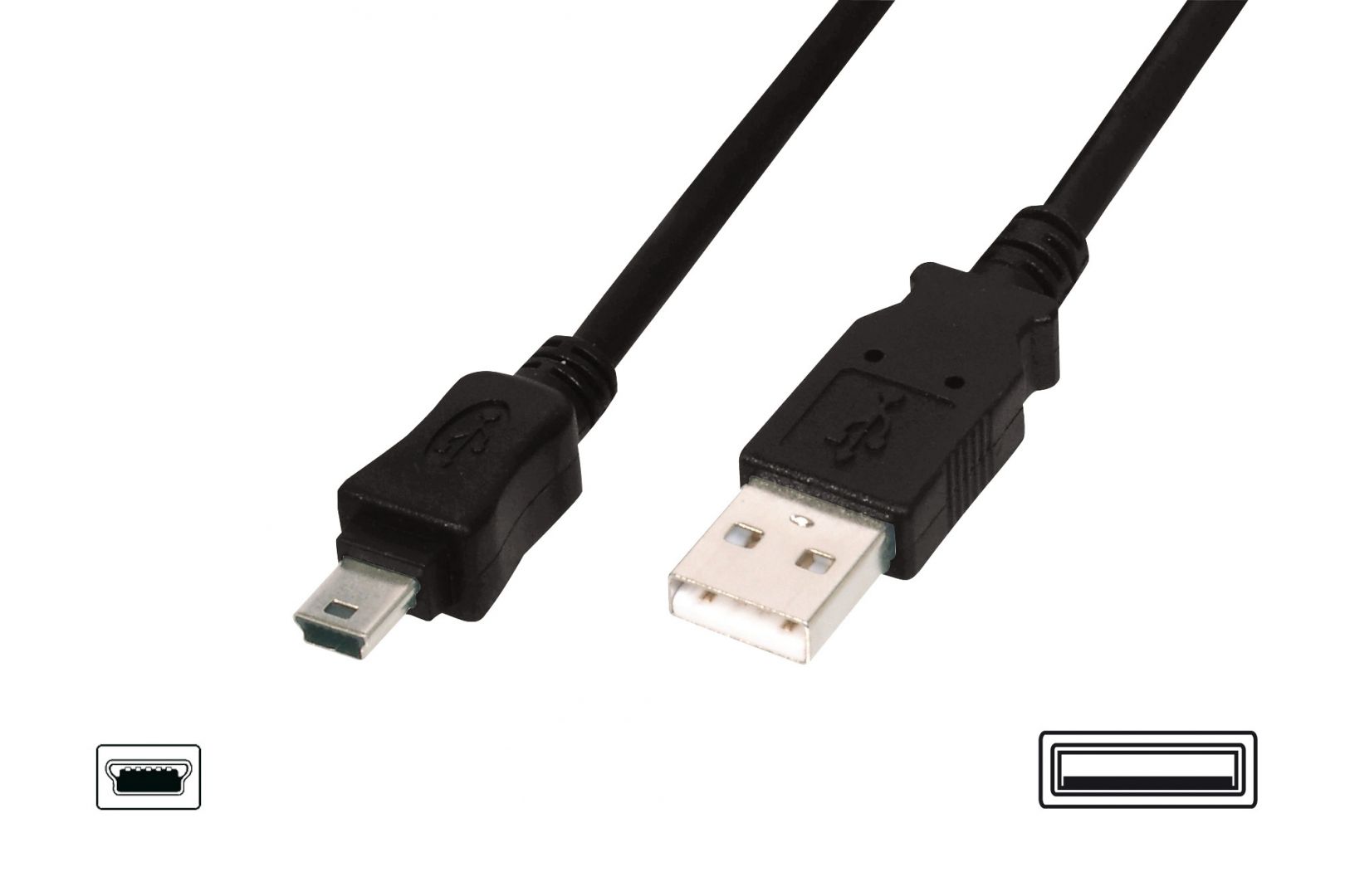 Assmann USB 2.0 connection cable, type  A - mini B (5pin)