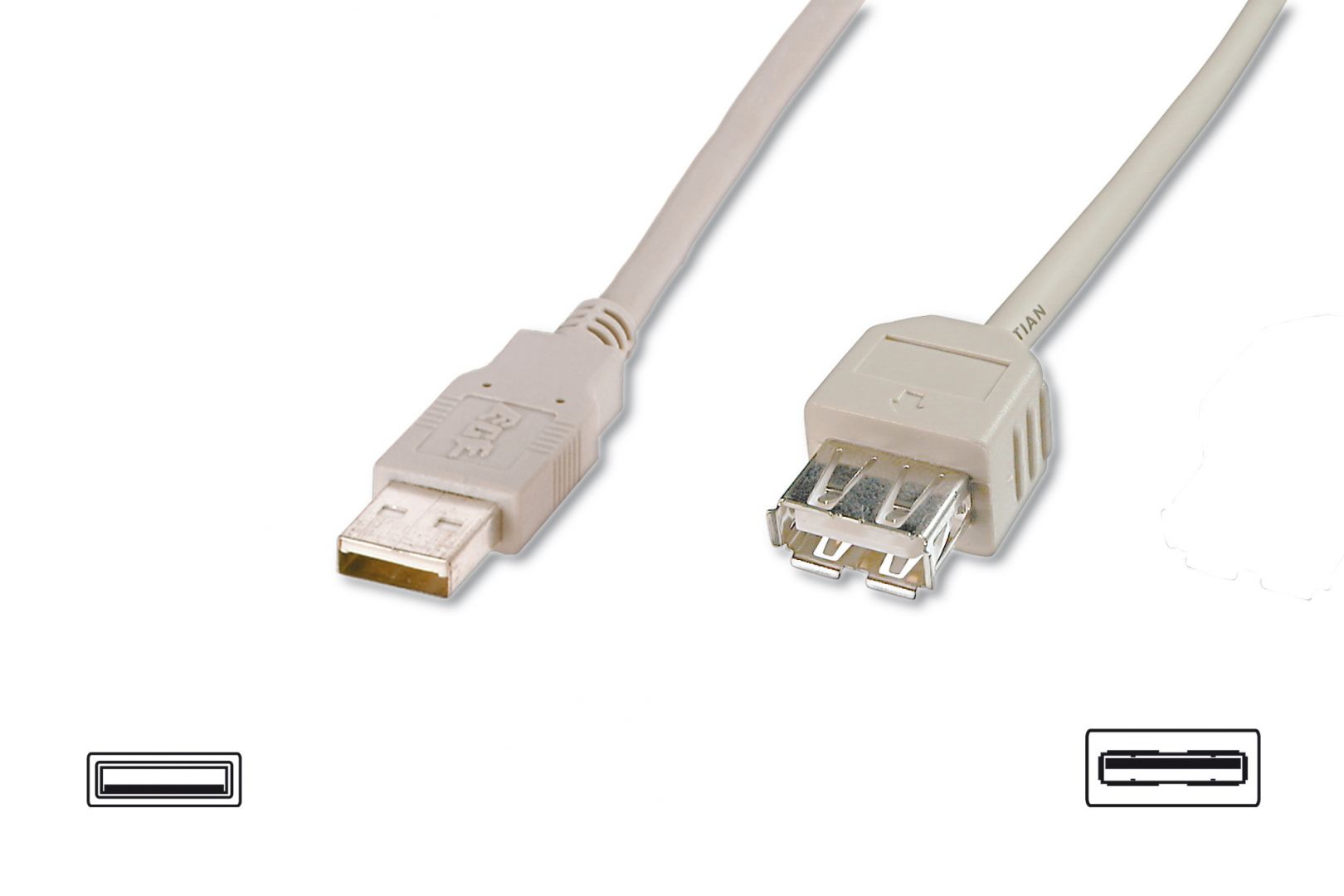 Assmann USB 2.0 extension cable, type A