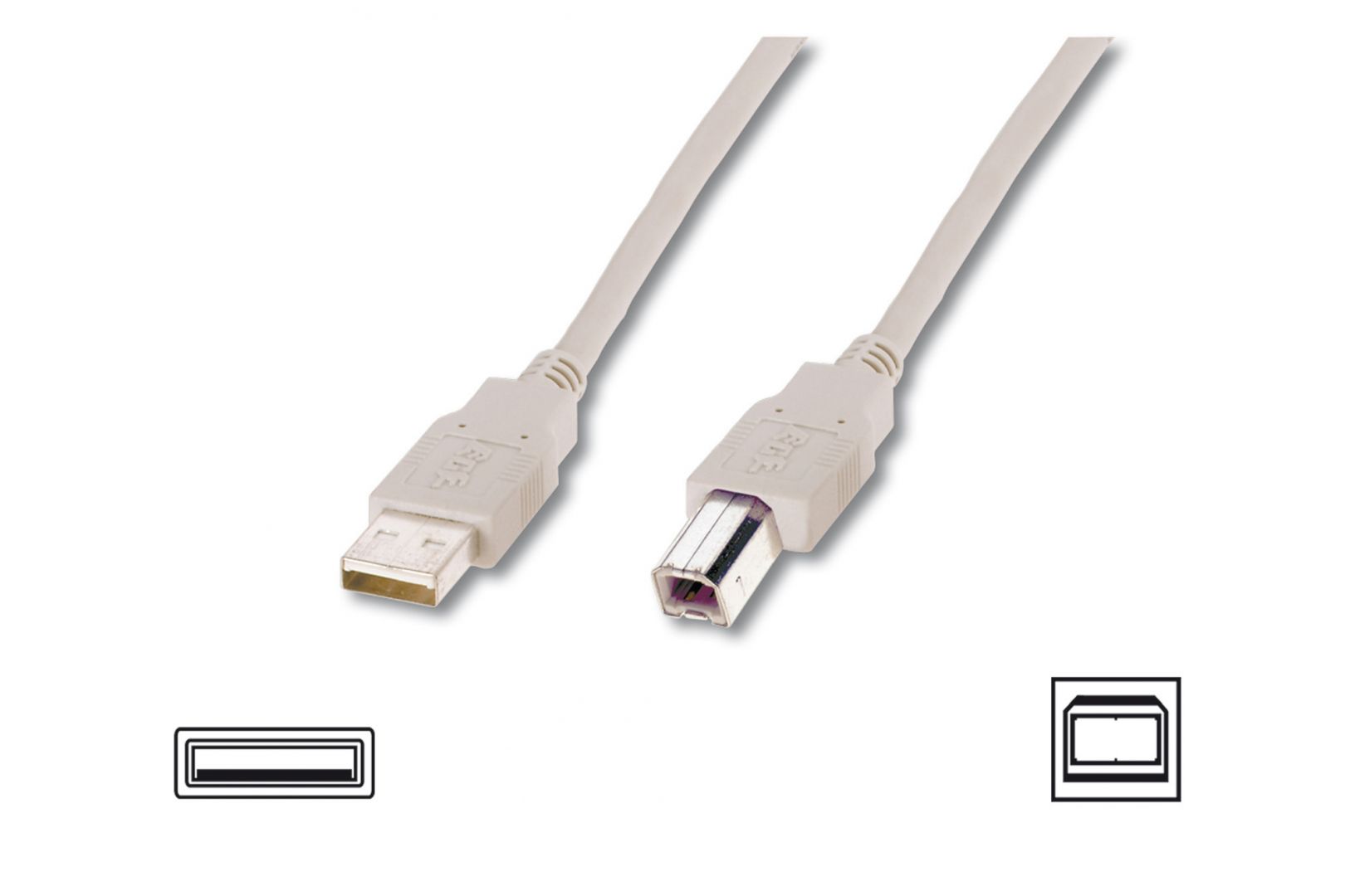 Assmann USB connection cable, type A - B