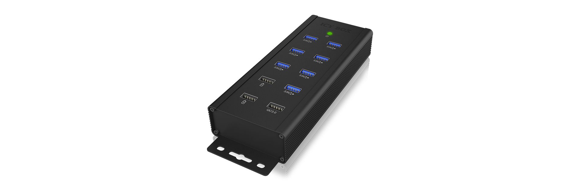 Raidsonic IcyBox IB-HUB1703-QC3 7 port USB 3.0 Hub with 3 charge ports