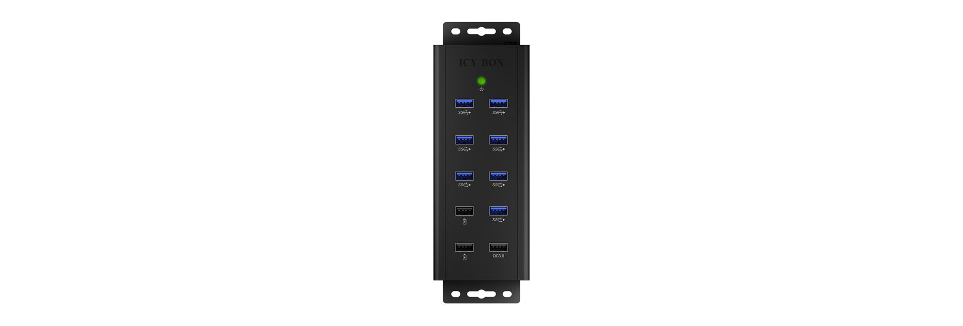Raidsonic IcyBox IB-HUB1703-QC3 7 port USB 3.0 Hub with 3 charge ports