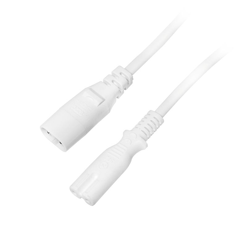 Logilink Power cord extension IEC C8 male to IEC C7 female 2m White