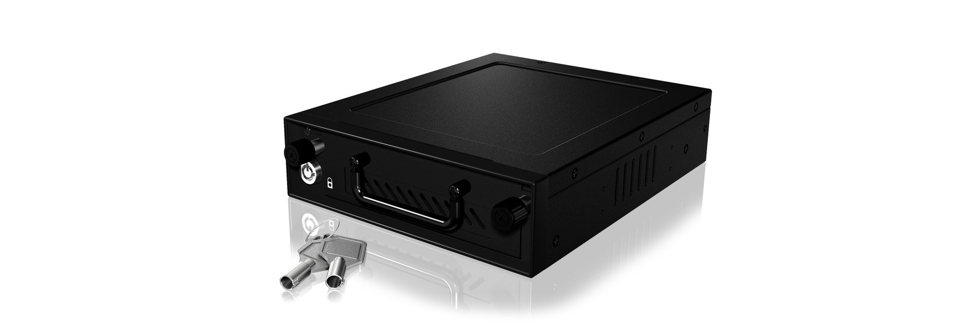 Raidsonic IcyBox IB-148SSK-B 5,25" Mobile Rack for 3,5" & 2,5" SATA/SAS HDD and SSD