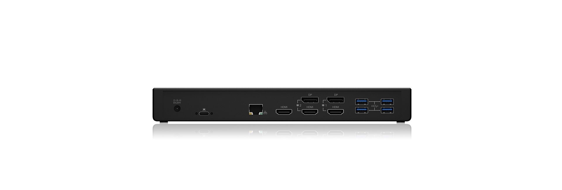 Raidsonic IcyBox IB-DK2244AC USB Type-C DockingStation with triple video output