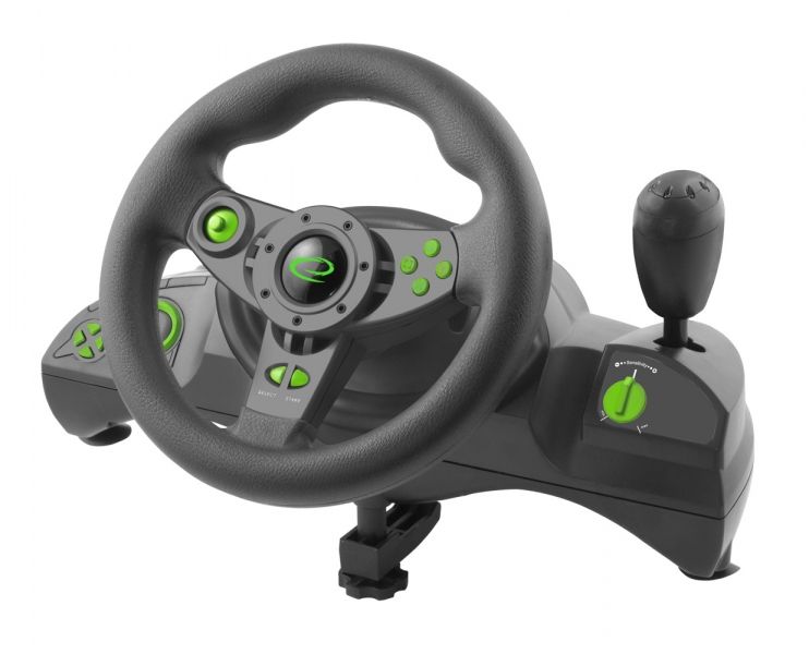 Esperanza Nitro USB Kormány Black/Green