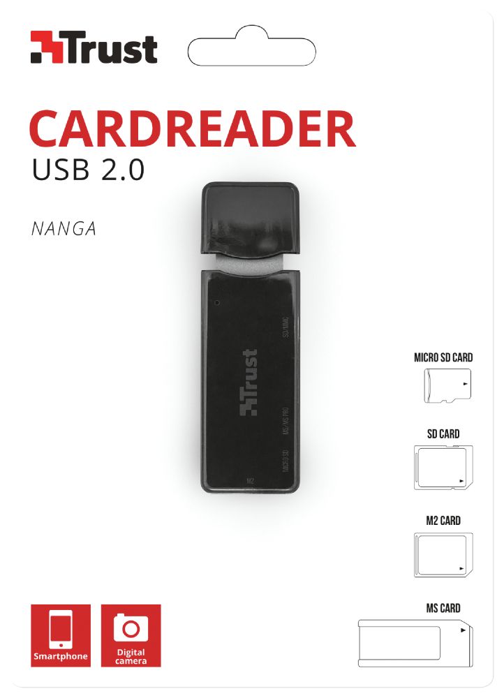 Trust Nanga USB2.0 Cardreader Black