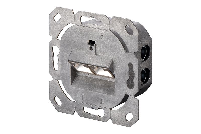 Digitus CAT6 Wall Outlet Shielded 2xRJ45 Pure White