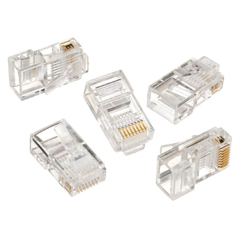 Gembird RJ45/LC-8P8C-001/10 Modular plug 8P8C for solid LAN cable UTP 10 pcs per bag