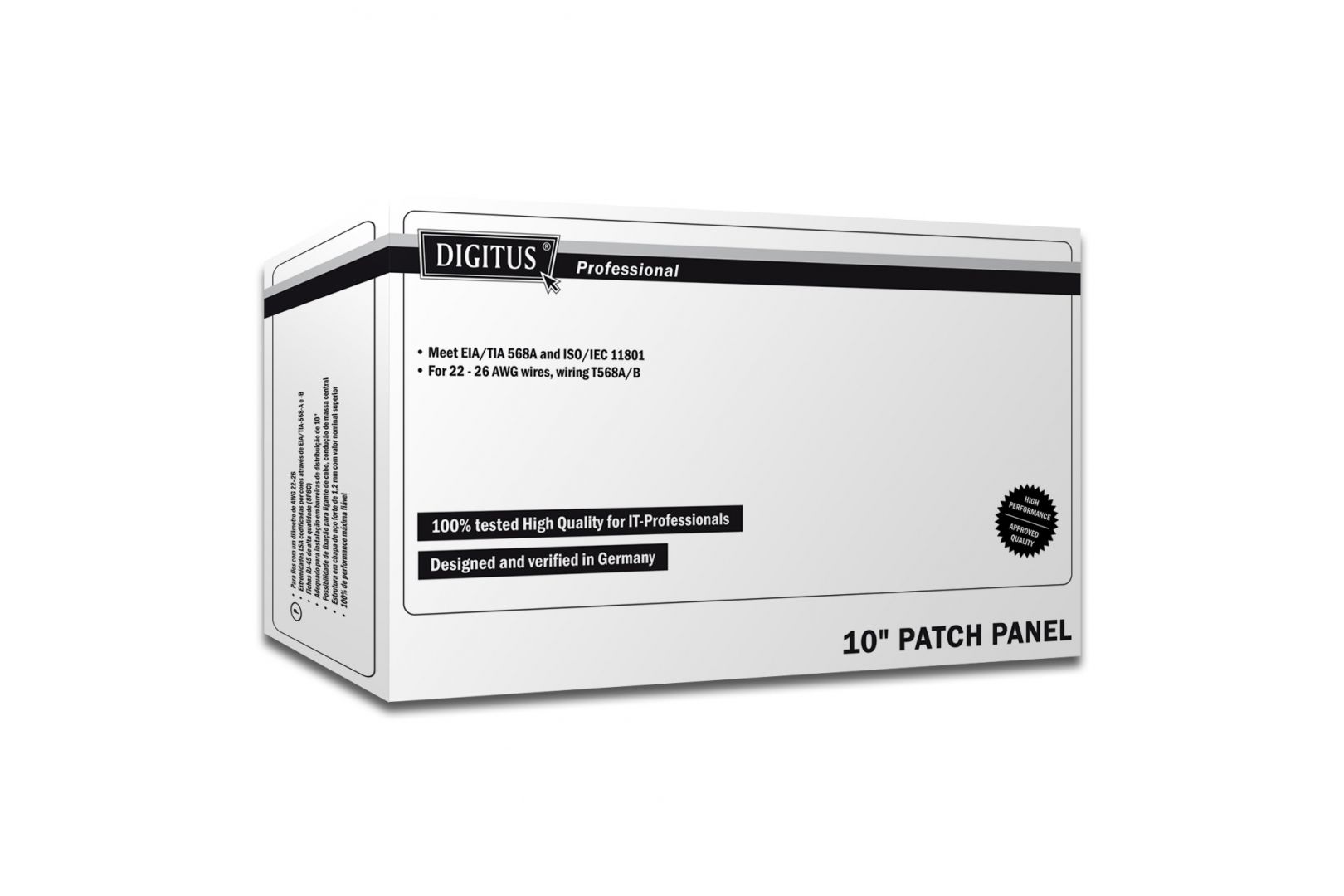 Digitus CAT 5e Patch Panel, unshielded, 8-port