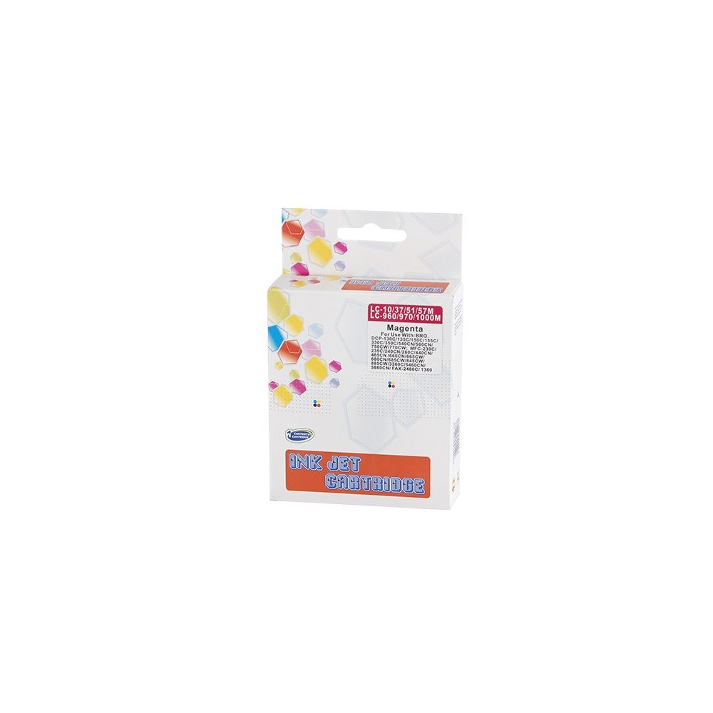 ECO Brother CB37/LC960/LC970/LC1000 tintapatron magenta ECO
