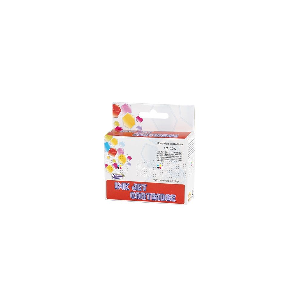 ECO Brother LC123 tintapatron cyan, ECO