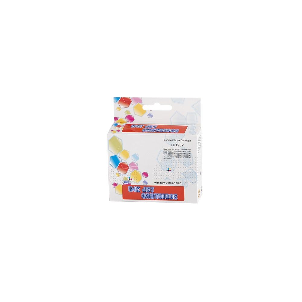 ECO Brother LC123 tintapatron yellow, ECO