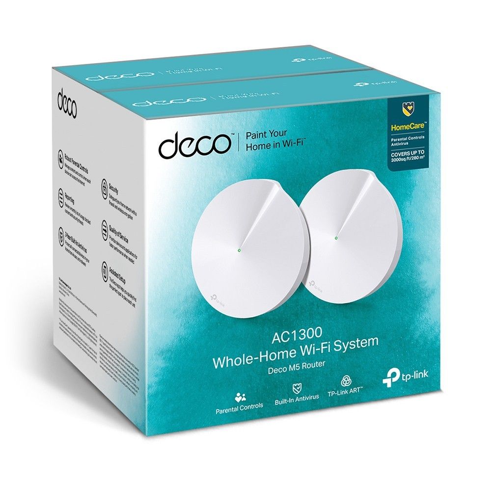 TP-Link AC1300 DECO M5 Wireless Mesh Networking system (2 Pack)