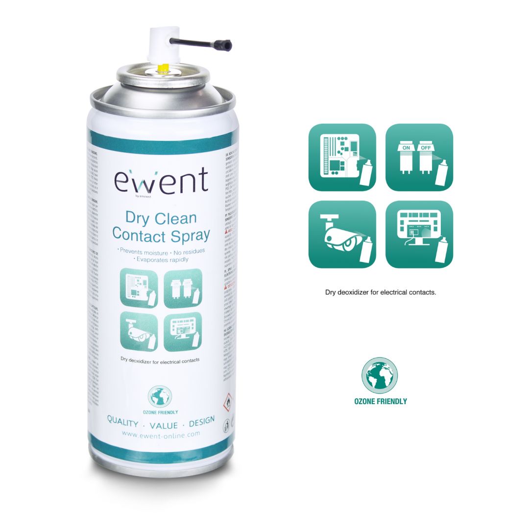 Ewent Száraz kontakt tisztító spray 200 ml