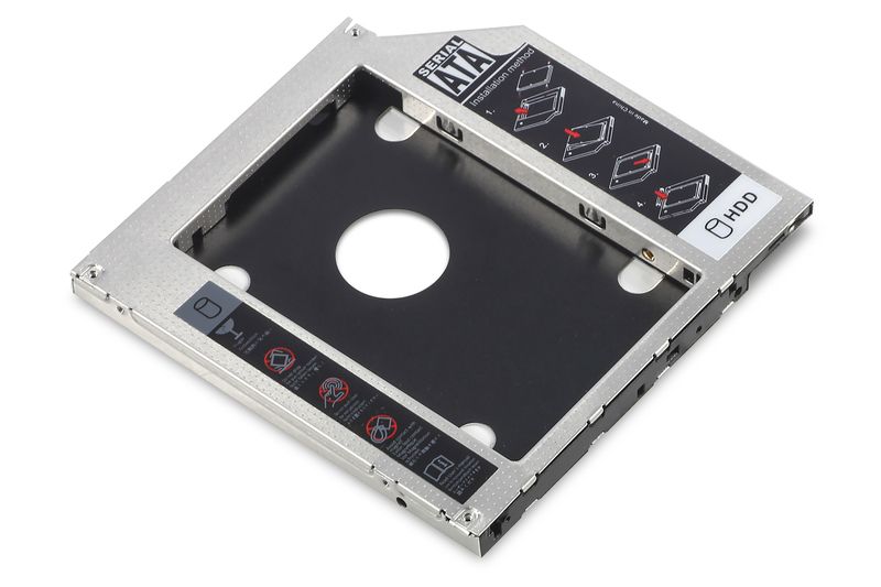 Digitus da-71108 SSD/HDD Installation Frame for CD/DVD/Blu-ray drive slot SATA to SATA3 9,5mm installation height