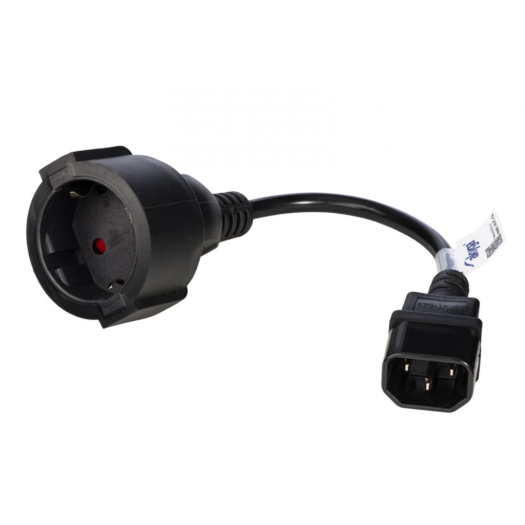 Akyga AK-PC-10A 15cm extension cable Black