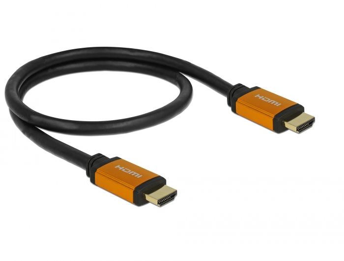 DeLock Ultra High Speed HDMI Cable 48 Gbps 8K 60 Hz 0,5m