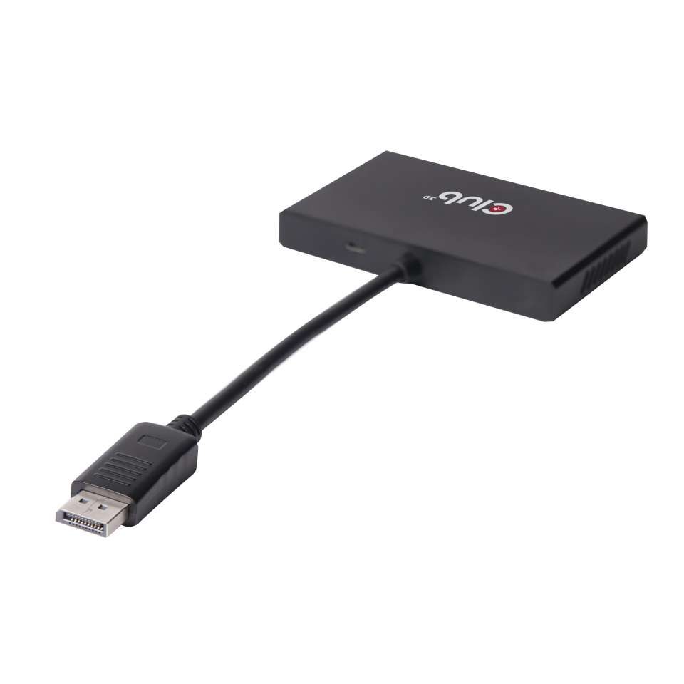 Club3D Multi Stream Transport (MST) Hub DisplayPort 1.2 Quad Monitor USB Powered