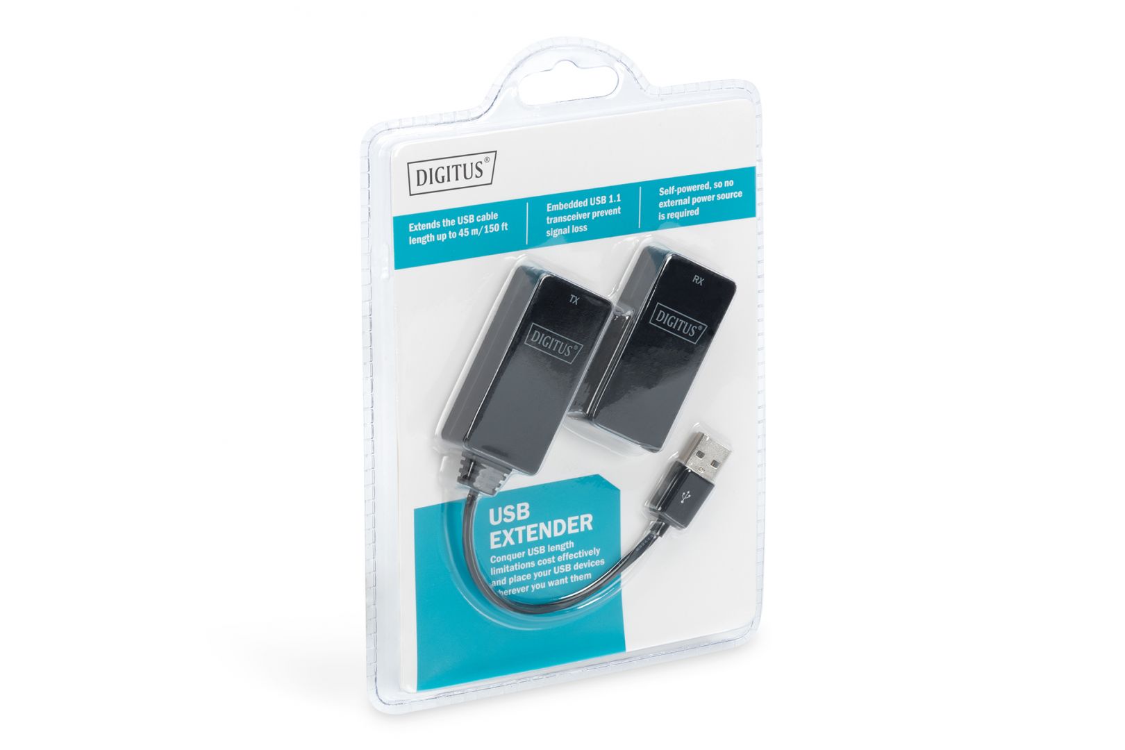 Digitus USB Extender, USB1.1, up to 45 m / 150 ft