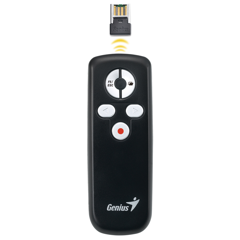 Genius Media Pointer 100 Wireless Laser Presenter Black