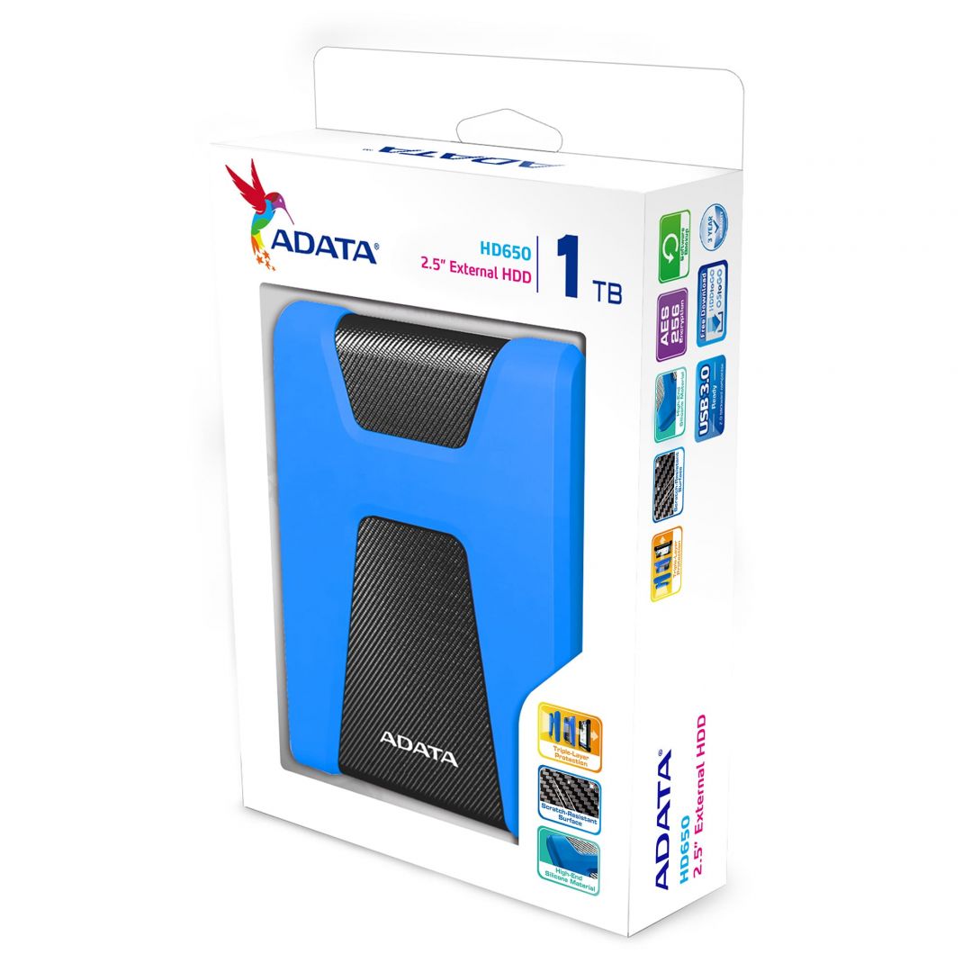 A-Data 1TB 2,5" HD650 USB3.1 Blue