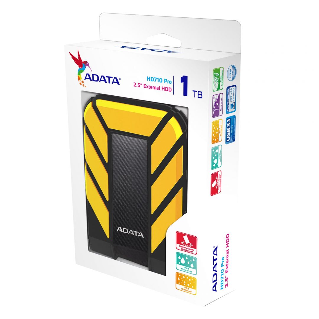 A-Data 1TB 2,5" HD710P USB3.1 Yellow