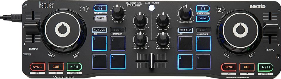 Hercules DJ Control Starlight Keverőpult Black