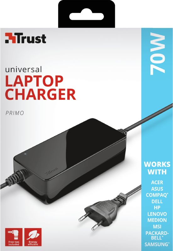 Trust Primo Universal 70W-19V Laptop Charger