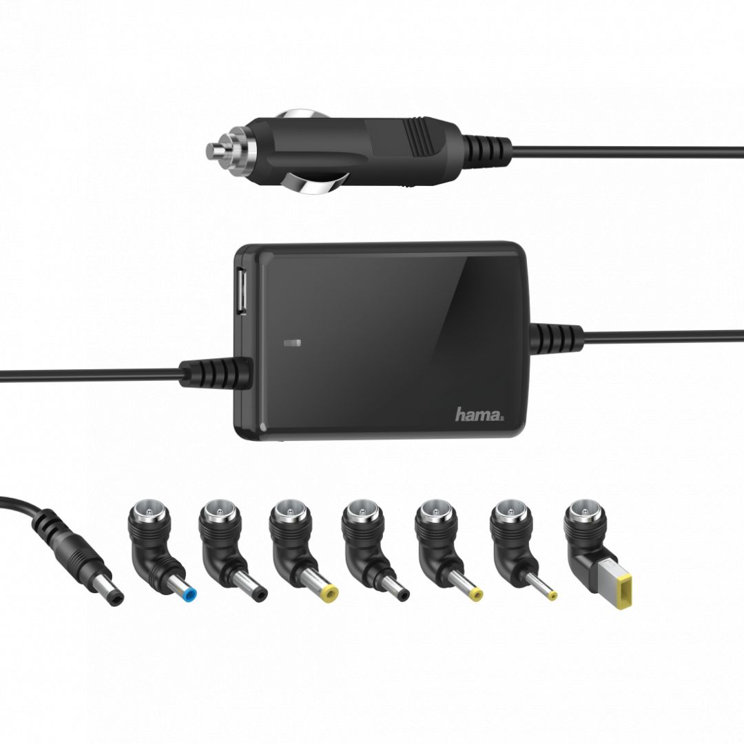 Hama Slim & Light Universal Car Notebook Power Supply Unit 15-19V/70W