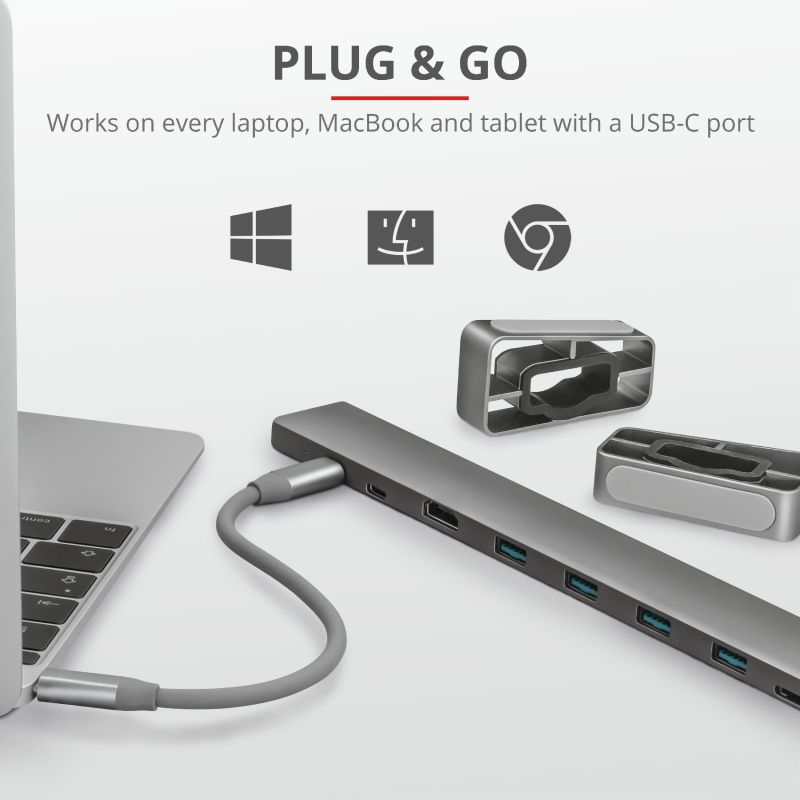 Trust Dalyx Aluminium 10-in-1 USB-C Multi-port Dock