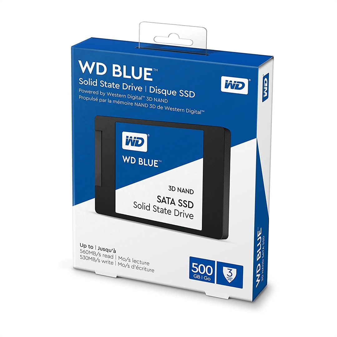 Western Digital 500GB 2,5" SATA3 Blue 3D Series WDS500G2B0A