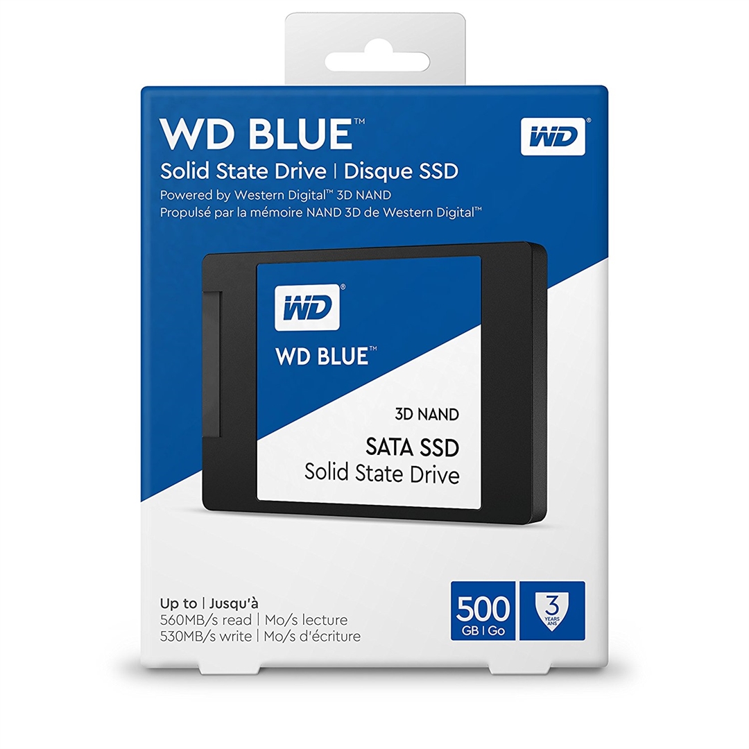 Western Digital 500GB 2,5" SATA3 Blue 3D Series WDS500G2B0A