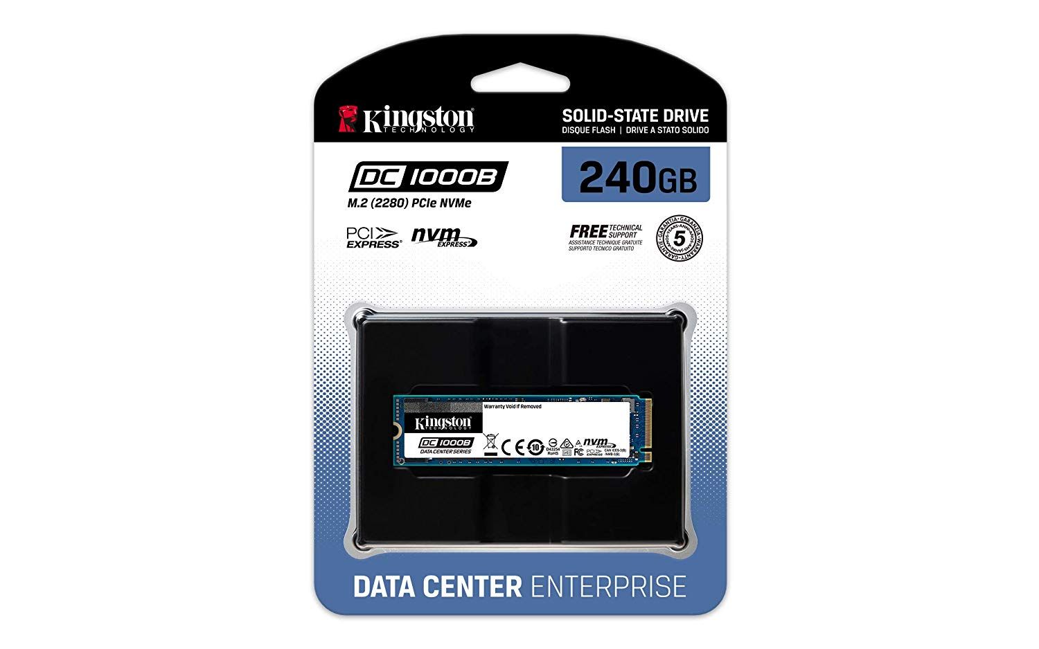 Kingston 240GB M.2 2280 NVMe DC1000B Data Center Enterprise Series