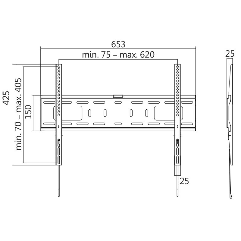 Logilink BP0017 37-70" TV wall mount Fix