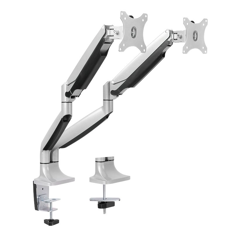 Logilink BP0043 Dual alumium monitor desk mount, tilt -90/+90, swivel -90/+90, level adjustment -90/+90