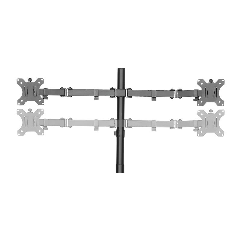 Logilink BP0046 Sit-stand workstation monitor desk mount, tilt -15/+15, swivel -90/+90, level adjustment