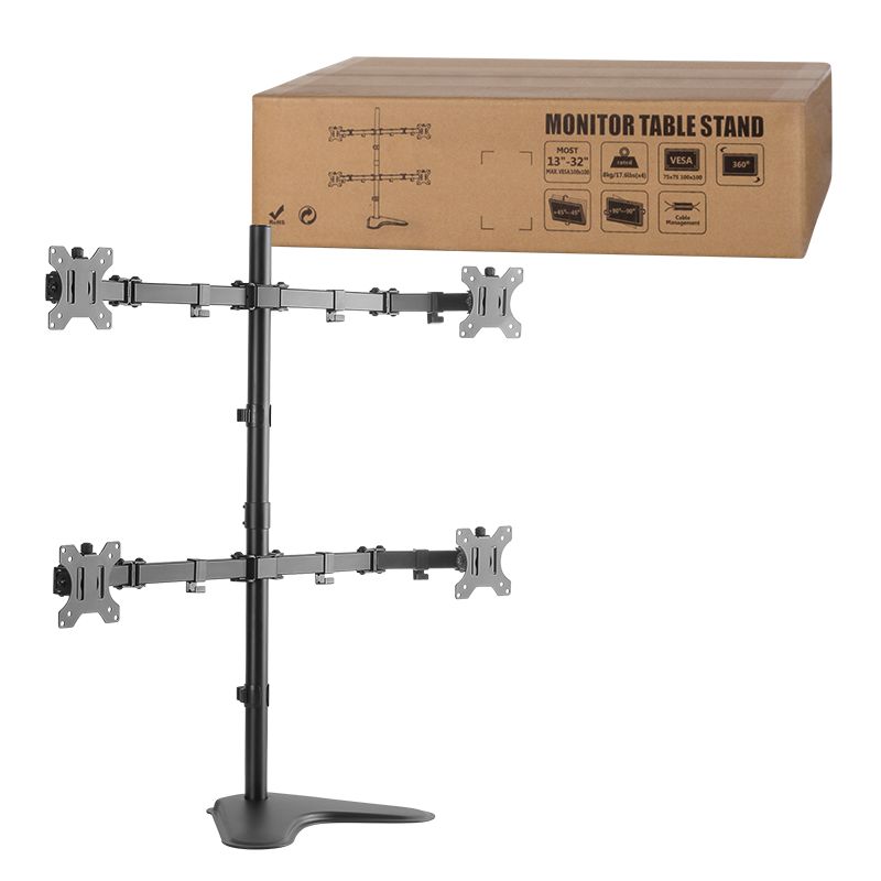 Logilink BP0046 Sit-stand workstation monitor desk mount, tilt -15/+15, swivel -90/+90, level adjustment