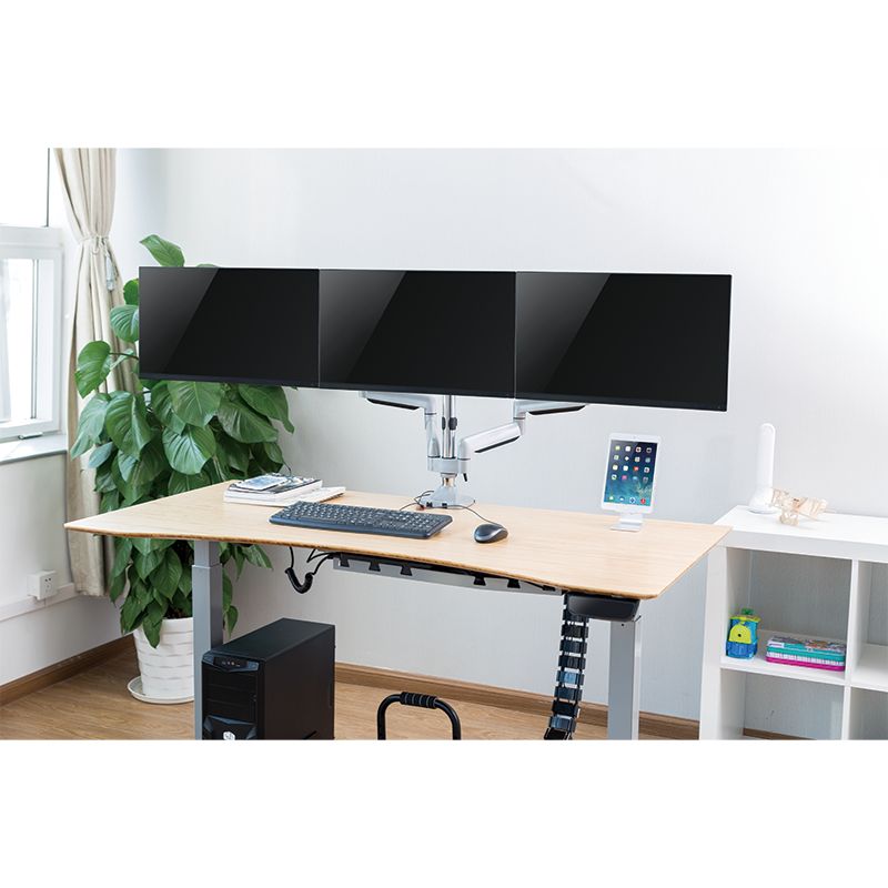 Logilink BP0052 Triple alumium monitor desk mount, tilt -90/+90, swivel -90/+90, level adjustment -90/+90
