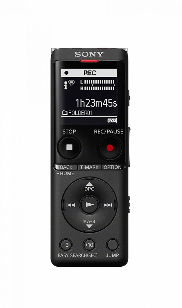 Sony ICD-UX570B Digitális USB Diktafon 4GB Black