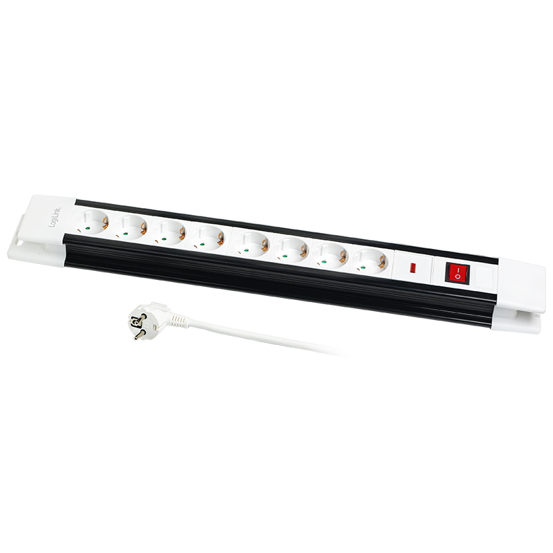 Logilink LPS207 8-as csatlakozó elosztó kapcsolóval 3m Black/White
