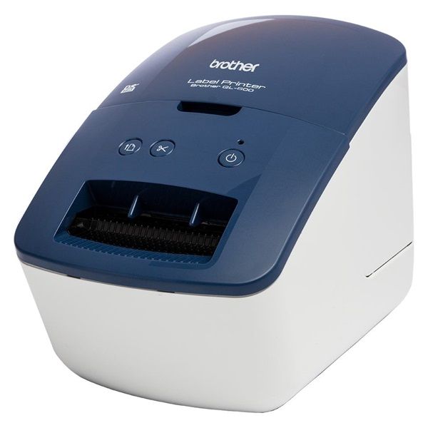 Brother QL-600B Cimkenyomtató Blue/White