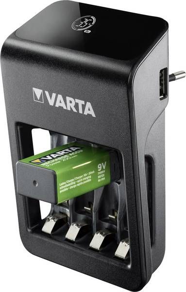 Varta LCD Plug-Plus NiMH AAA/AA/9V PP3 Charger