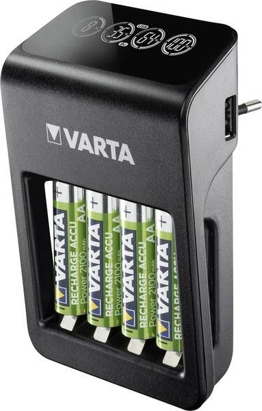 Varta LCD Plug-Plus NiMH AAA/AA/9V PP3 Charger
