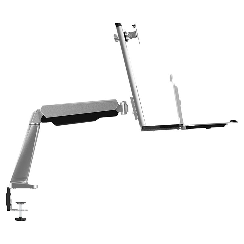 Logilink BP0040 Sit-stand workstation monitor desk mount, tilt -15/+15, swivel -90/+90, level adjustment