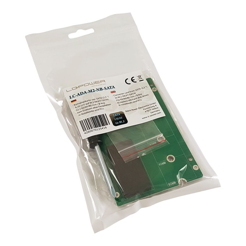 LC Power LC-ADA-M2-NB-SATA -> M.2  Converter card